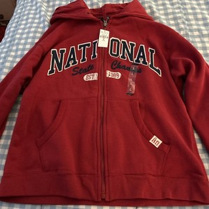 Red Zip Hoodie National State Champions Children’s Place Large New