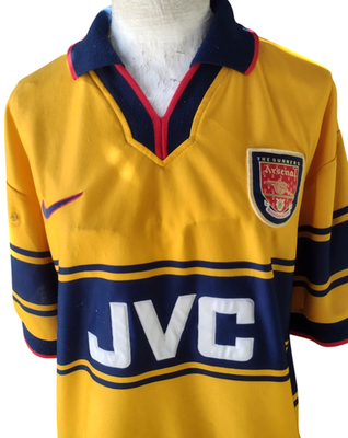 ARSENAL 1997/1998 AWAY NIKE FOOTBALL SOCCER JERSEY SHIRT SZ M | eBay