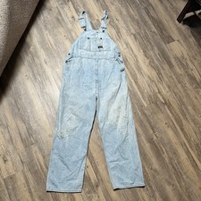 Vintage Oshkosh B'gosh Vestbak USA Denim Overalls Mens 42x32 Carpenter Overalls