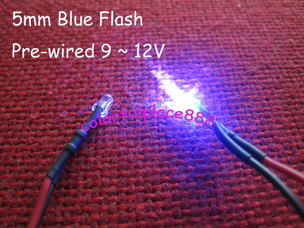 50 Pezzi LED Flash Per Auto 50 LED Lampeggianti Rossi 5mm - Pre - Foto 2