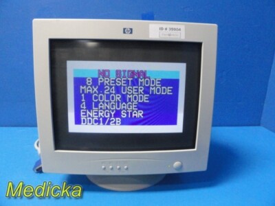 2000 Hewlett Packard (HP) Model D8896 15'' Color Monitor ~ 35904