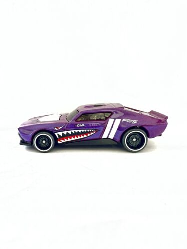 Hot Wheels 2018 Muscle Bound Rare Shark Teeth Purple Malaysia (725) - Picture 1 of 10