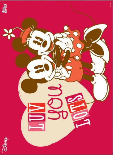 Disney Collect Topps MICKEY & FRIENDS VALENTINE'S DAY MASTER SET W/AWARDS - Picture 8 of 12