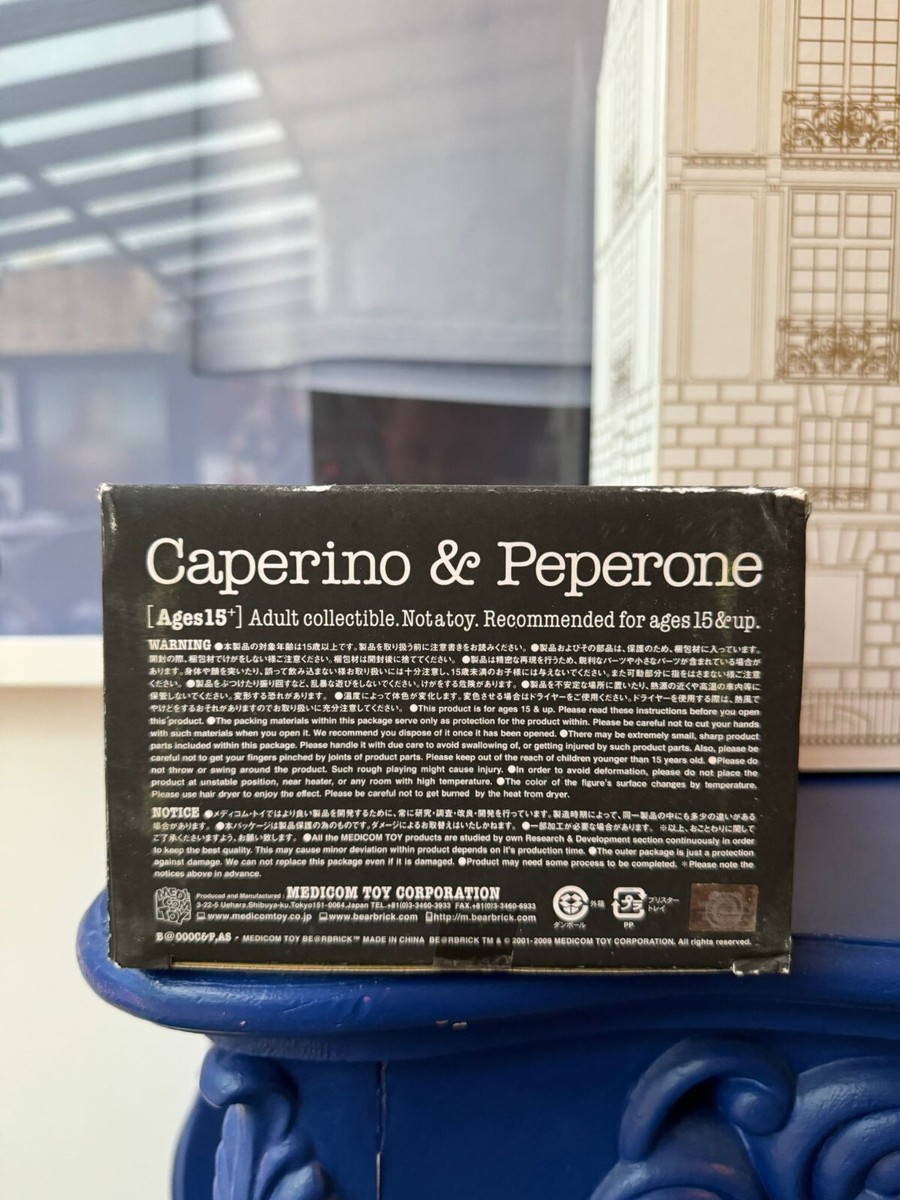 In Stock] BE@RBRICK x Caperino & Peperone A Round World Stromboli 400% bearbrick, Hobbies & Toys, Toys & Games on