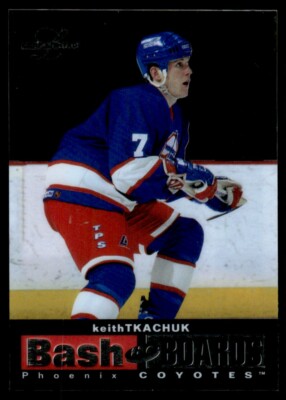 KEITH TKACHUK 1995-96 LEAF LIMITED BASH THE BOARDS PROMO/2500