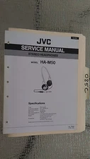 JVC ha-m50 service manual original repair book stereo headphones 2 pages