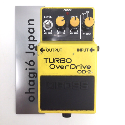 BOSS OD-2 TURBO Over Drive Guitar Effects Pedal Made in Japan Works well