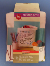 Boye Printed Tote  Kill Them with Craftiness Tote.  13.5" x 13.75"  NEW