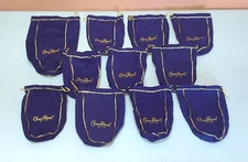 Lot of 11 Crown Royal Purple Drawstring Bottle Bags 1.75 L and 750ml