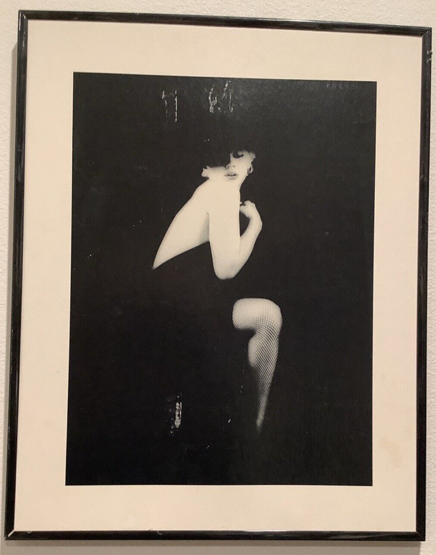 plastic Framed Photo Moulin Rouge Type Dancer, No Plastic, No Glass 16" X 20"
