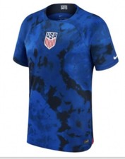 New USMNT Nike Away Breathe Stadium Replica Blank Jersey - Blue Splatter (L)