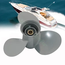 Aluminum Propeller For Yamaha Honda Engine BF 35-60HP 13 Spline OEM 11X16" Pitch