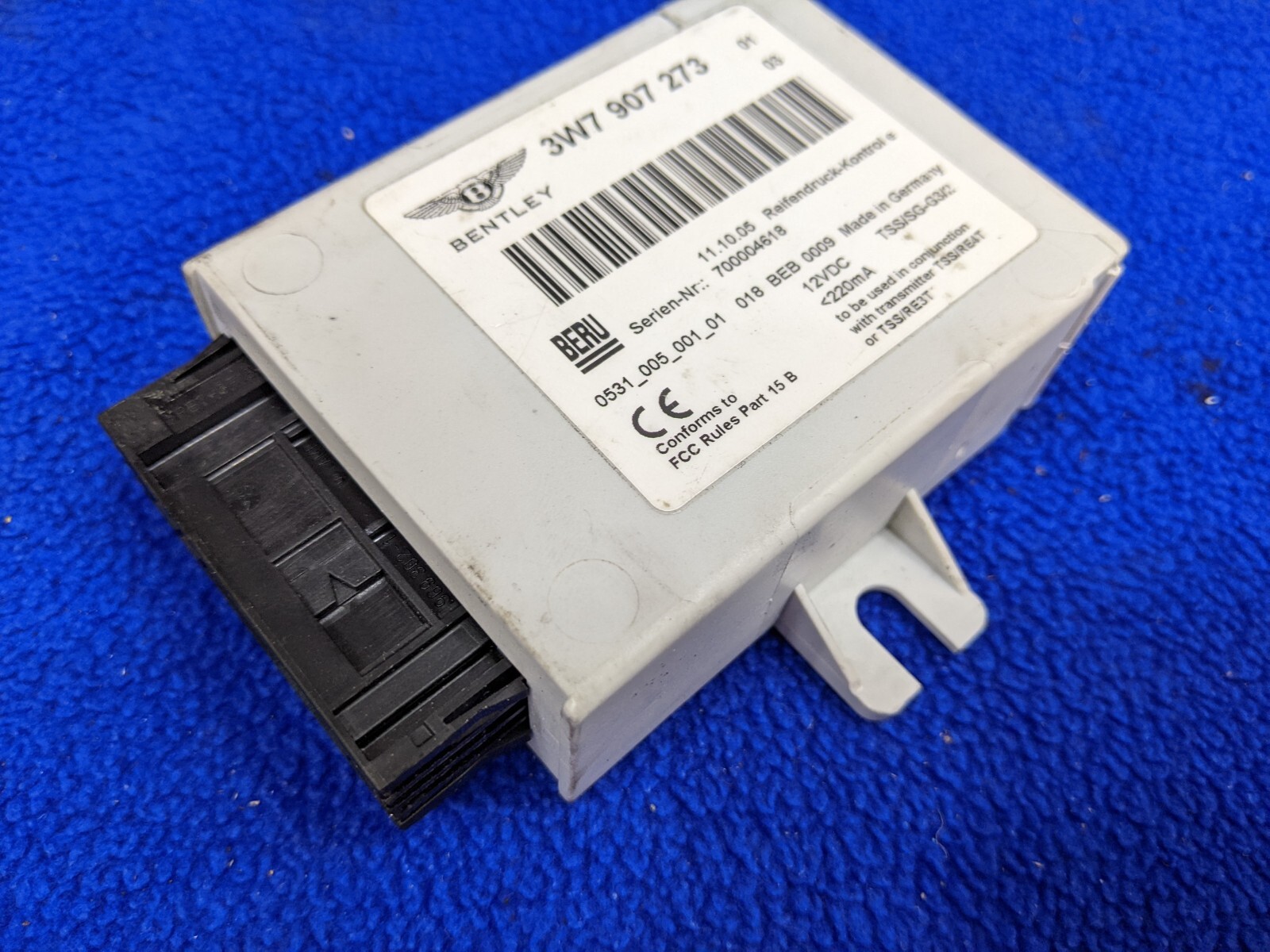 2006 - 2019 BENTLEY FLYING SPUR TPMS TIRE PRESSURE MONITORING SYSTEM 3W7907273D