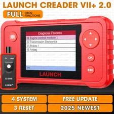 2025 LAUNCH X431 Creader VII+ OBD2 Diagnostic Scanner ABS SRS Fault Code Reader