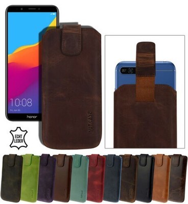 Exclusive Genuine Leather Cover Mobile Phone Case Bumper Case for Honor 7A