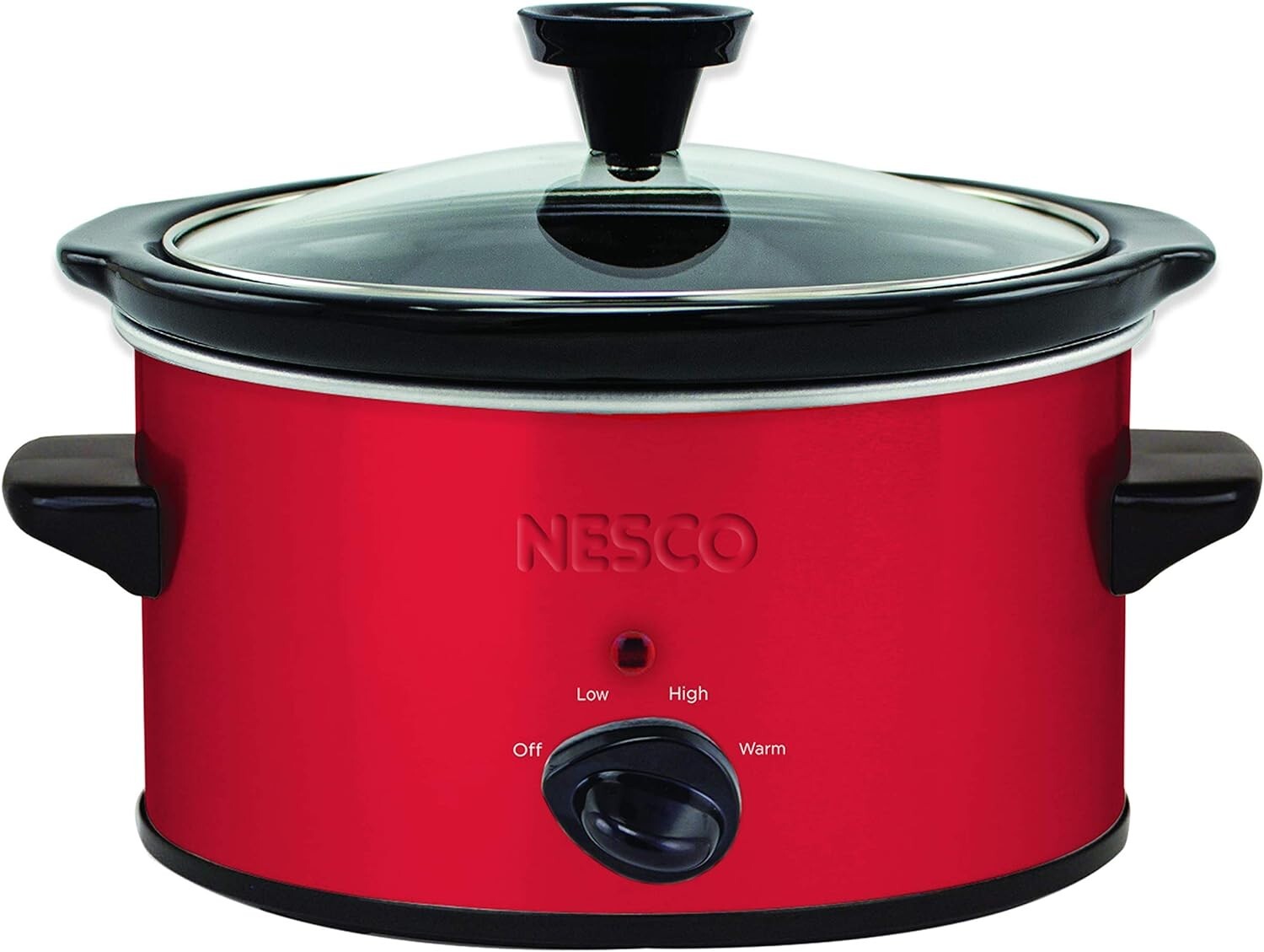 NESCO SC-150R, Oval Slower Cooker, Red, Ceramic, 1.5 quart, 