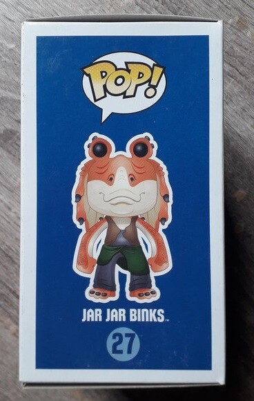 FUNKO POP! Star Wars #27 – Jar Jar Binks (Boîte Bleue) – Figurine Vinyl Bobble Head