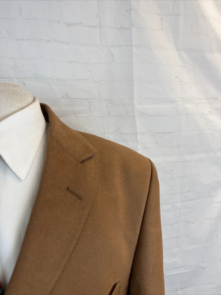 Blazer Norm Thompson para hombre marrón liso 44XL $495 Foto 2 de 4