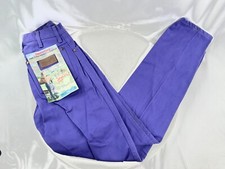 Wrangler Vintage Women Size 14MWZ Purple Denim Jeans Cowboy Cut Tapered Leg USA