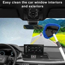 Window Cleaner Tool Auto Glass Cleaner Wand 3 Reusable and 1 pcs Spray Bottles