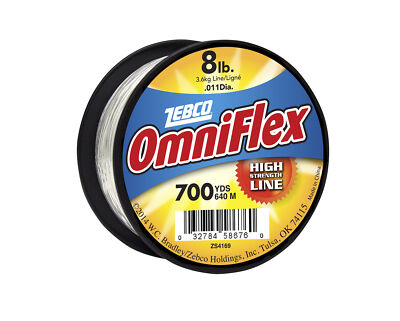 Zebco Omniflex Monofilament High Strength Fishing Line, 8-Pound Tested 700 Yards