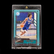 Tyrese Maxey RC - 2020-21 NBA Panini Chronicles Playbook Rookie Card 76ers #168