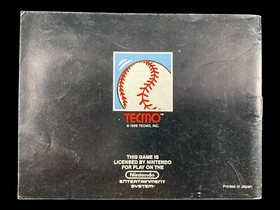 Vintage Nintendo NES Tecmo Baseball Video Game Cartridge