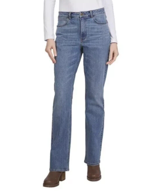 Wrangler Women's High-Rise Bootcut Stretch Jeans, Blue, Size 6