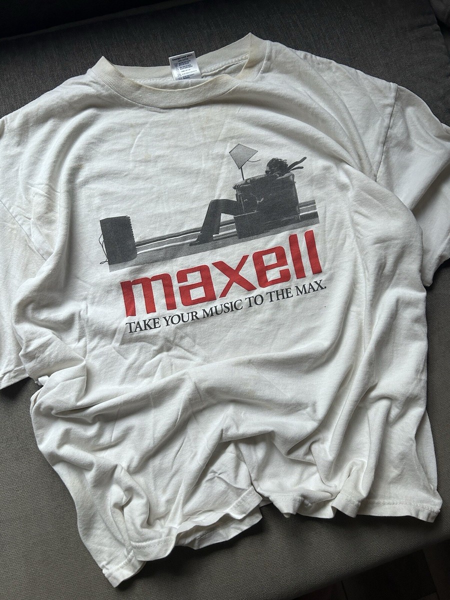 Vintage 90's Maxell music shirt Take Your Music To The Max Vintage 90's Maxell music shirt Take Your Music To The Max