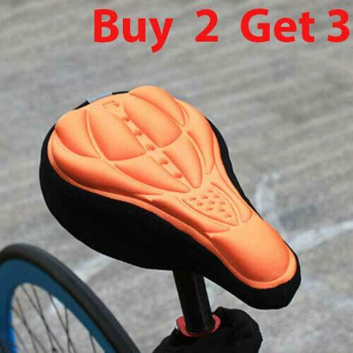 3D Cycling Bike Bicycle Extra Comfort Silicone Seat Saddle Cover Pad Gel Cushion