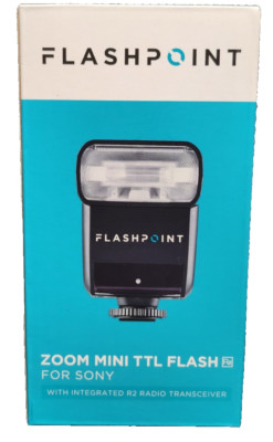 Flashpoint Zoom-Mini TTL R2 Flash with R2 Radio Transceiver NEW FREE/FAST SHIP