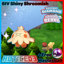 6IV Shiny Shroomish Pokemon Brilliant Diamond Shining Pearl