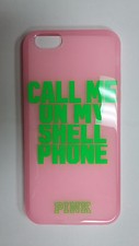 Victoria's Secret ROSA iPhone 6/6S Goma Suave Gráfico Estuche Rosa "Llámame...