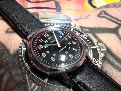 timex vintage military watch
