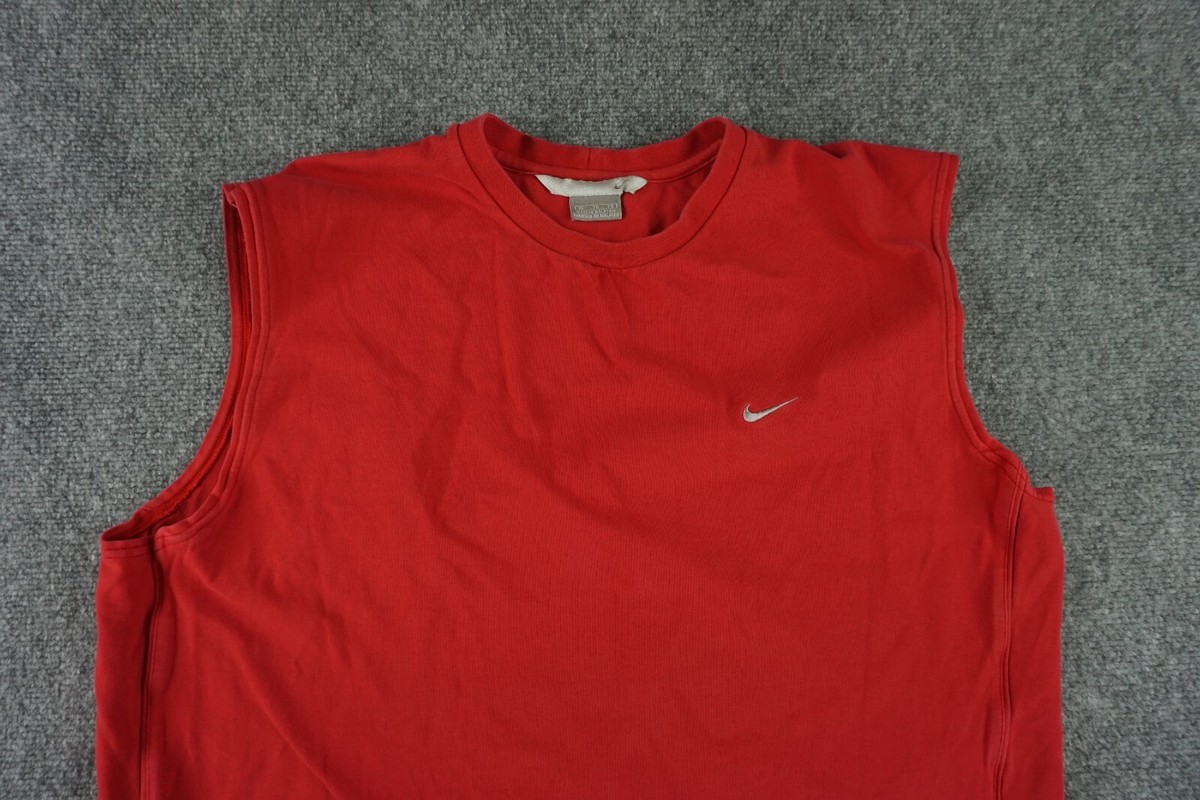mens red nike tank top