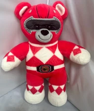 Build A Bear Workshop 2017 Mighty Morphin Red Power Ranger 16" Plush Great Cond