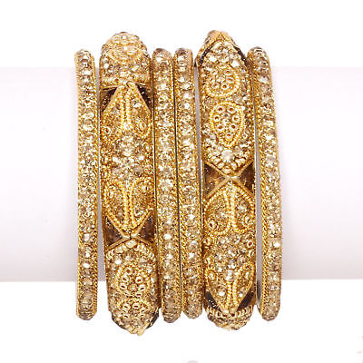 6 bracelets bangles roses Bollywood sari danse orientale artisanat Inde