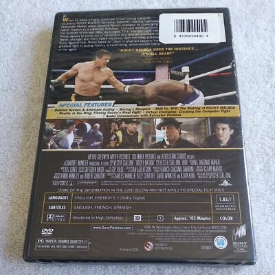 Rocky Balboa (DVD, 2007) brand new-factory sealed dvd Sylvester