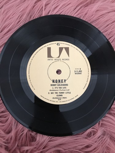 Honey by Bobby Goldsboro Unites Artist Vinyl Records 45 rpm - Picture 9 of 10