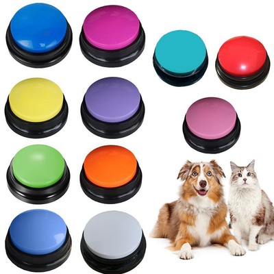 Funny Dog Recordable Pet Toys Travel Talking Pet Starters Pet Speaking Buttons