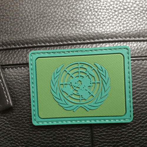 United Nations Flag U.N. UN Peacekeepers Tactical Hook Loop Patch Badge Green - Picture 3 of 5