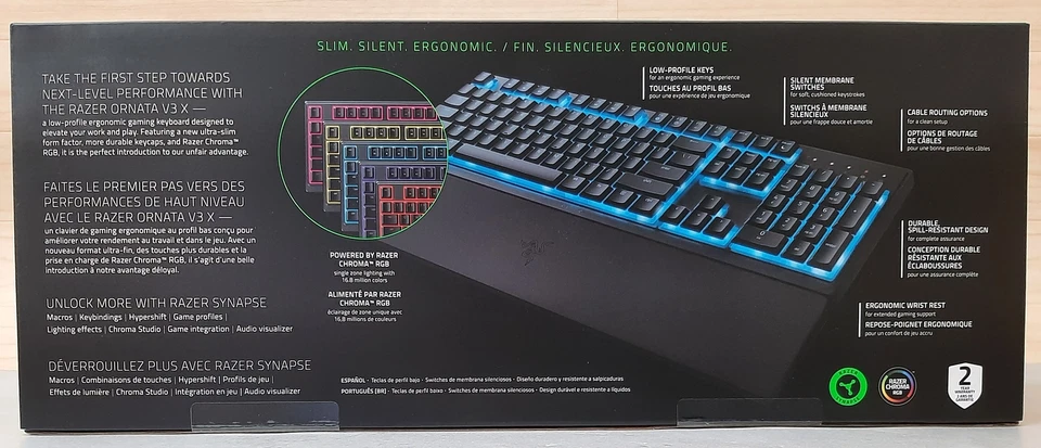 Razer Ornata V3 X Low Profile Gaming Keyboard P/N RZ03-04470200-R3U1 - Image 2 of 4