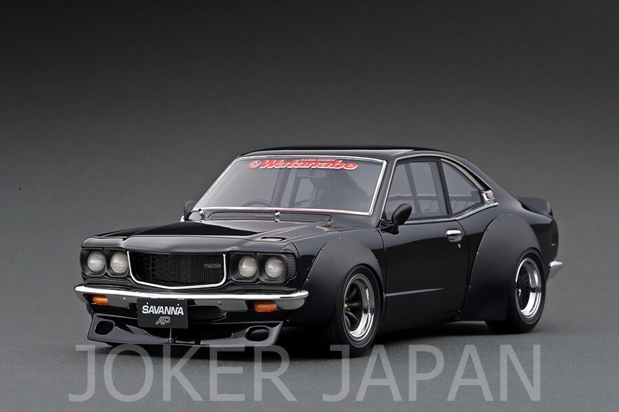 ignition.model SAVANNA S124A ホワイト IG0628 1/43 Mazda Savanna (S124A) White ※Hayashi-Wheel