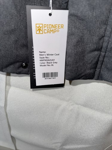 Pioneer Camp Men's Winter Coats Water-Repellent Windproof Thicken Parkas Long XL - Picture 2 of 6