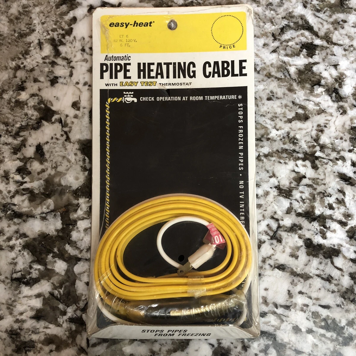 EASY-HEAT Electric Automatic Pipe Heating Cable with Easy Test Thermostat  New | eBay