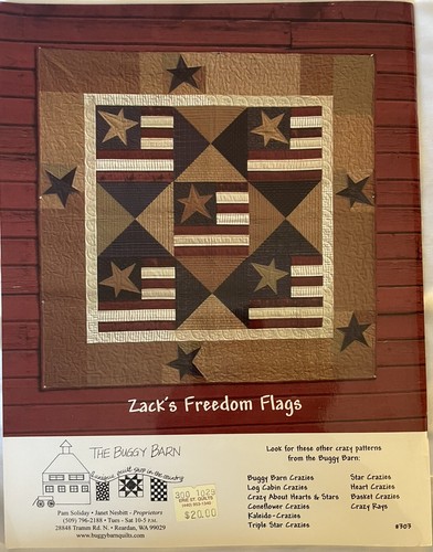 The Buggy Barn Quilt Book Star Crossing 8 DESIGNS Folk Americana w/ Cutouts USED - Picture 2 of 6