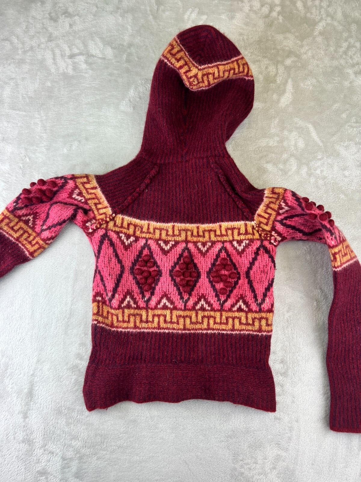 Free People Shrunken Pattern Snap Button Hoodie S… - image 9