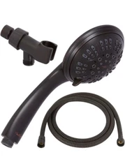 Aqua Elegante 6 Function Handheld Removable Showerhead Kit, Oil Rubbed Bronze