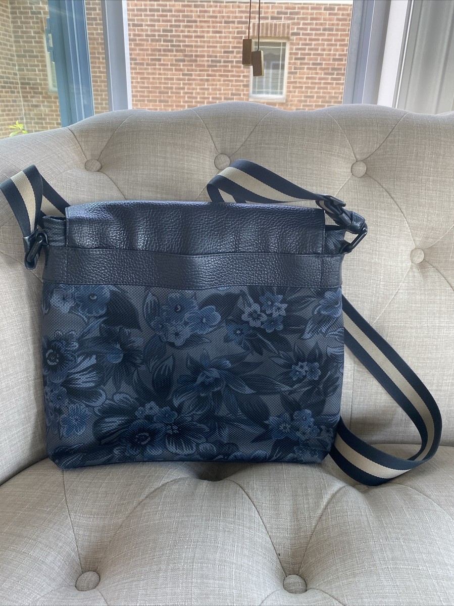 COACH Charlie Messenger Bag F59301 Blue Floral Hawaiian Bag | eBay