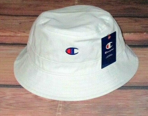 MENS CHAMPION WHITE BUCKET HAT ONE SIZE 